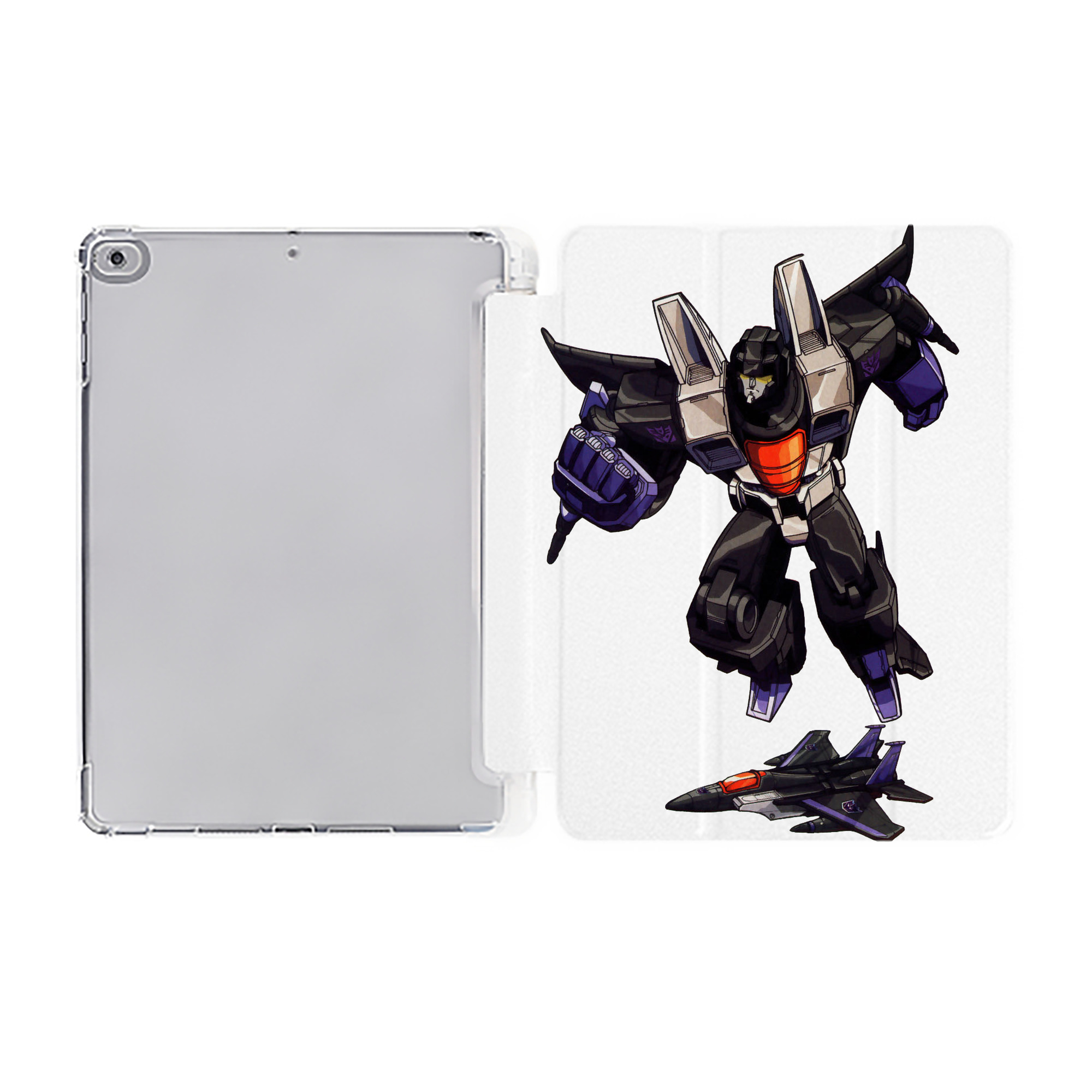 （画像用）  IPad ケース ペン収納付き 三つ折りスタンド PUレザー×シリコン 対応機種9.5/10.5/10.9インチ